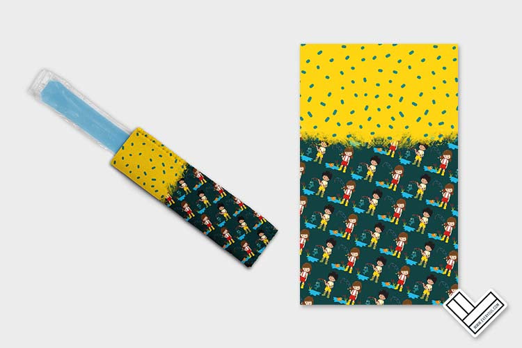 Kids Fishing 0102 Ice Pop Digital Sublimation Design Sweet Sublimation Designs