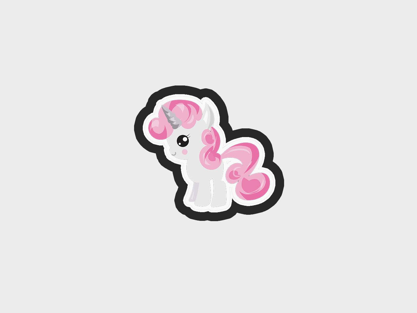 Tiny Pink Pony Inspired Cookie Cutter STL Files Cookie Cutter Files