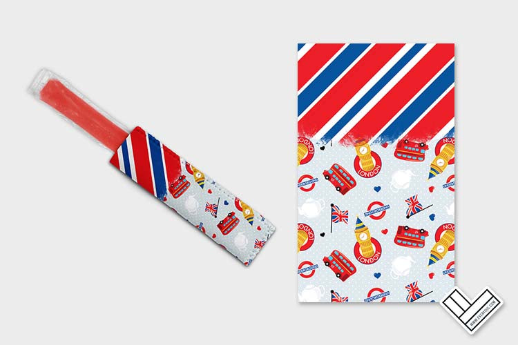 London 0305 Ice Pop Digital Sublimation Design Sweet Sublimation Designs