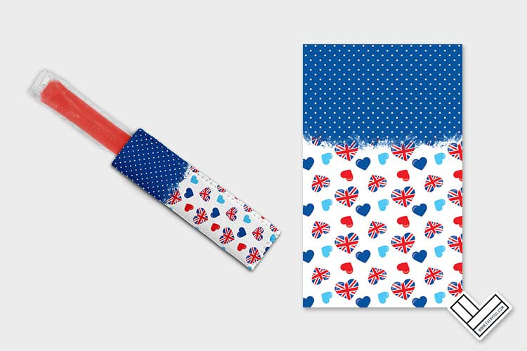 London 0801 Ice Pop Digital Sublimation Design Sweet Sublimation Designs