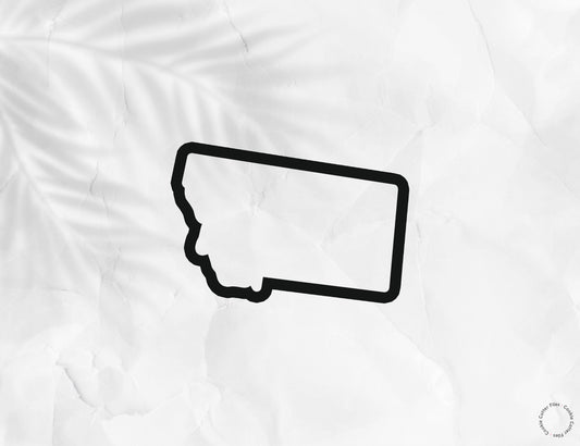 Montana State Basic Cookie Cutter STL Files Cookie Cutter Files