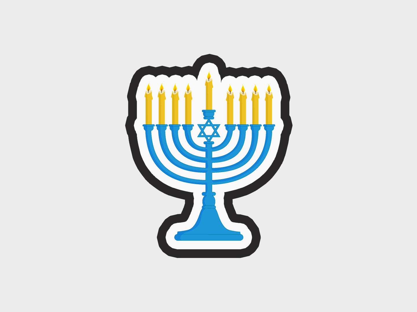 Menorah Hanukkah Cookie Cutter STL Files Cookie Cutter Files