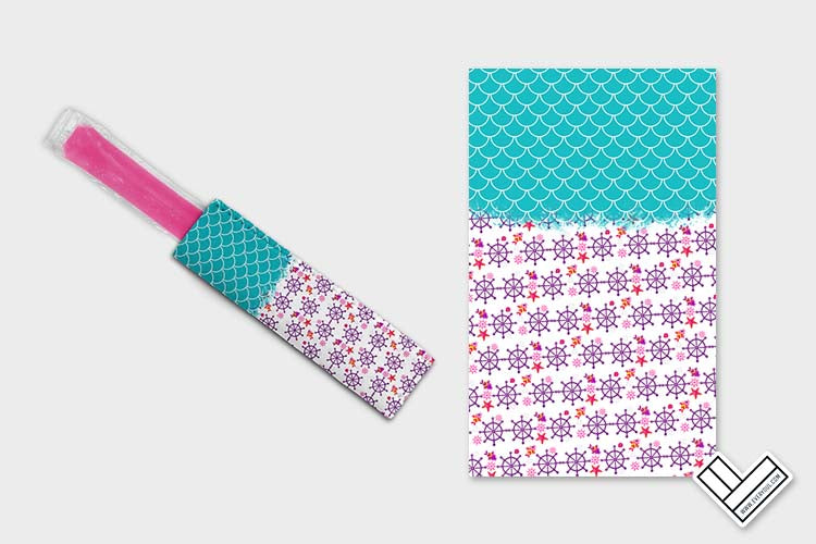 Mermaid Princess 1207 Ice Pop Digital Sublimation Design Sweet Sublimation Designs
