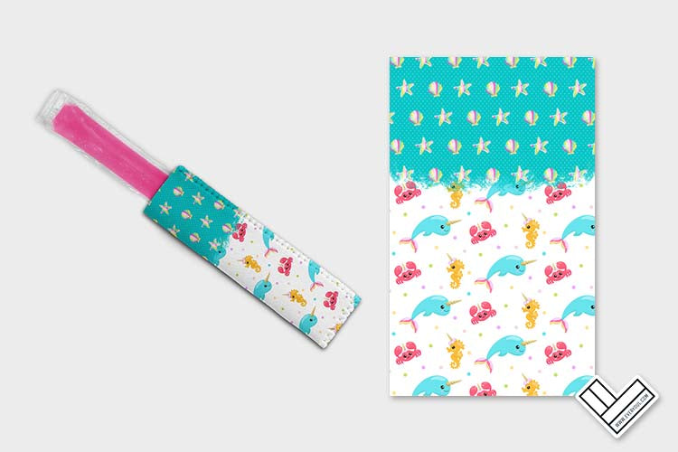 Mermaid Unicorn 0603 Ice Pop Digital Sublimation Design Sweet Sublimation Designs