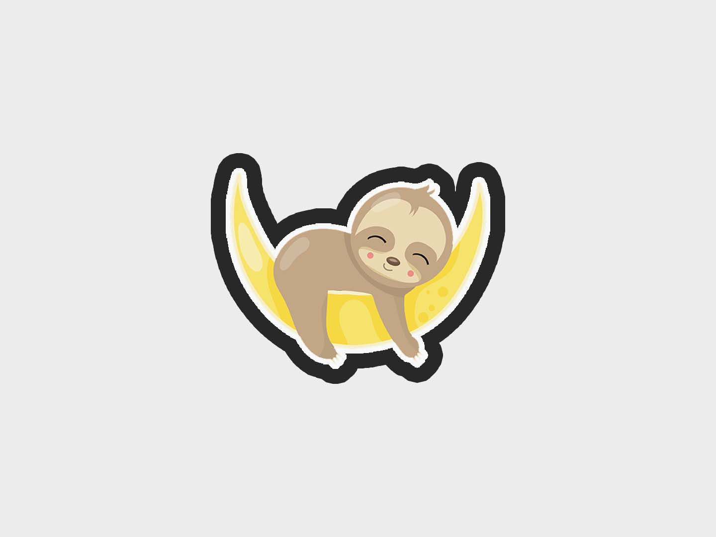 Moon Hug Sweet Dreams Baby Sloth Cookie Cutter STL Files Cookie Cutter Files