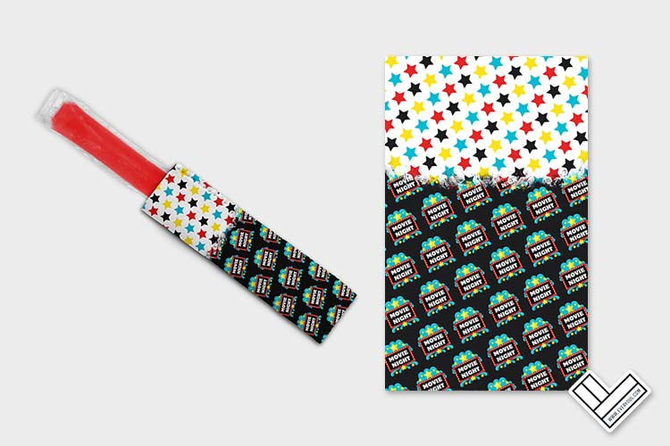 Movie Night Kids 0508 Ice Pop Digital Sublimation Design Sweet Sublimation Designs