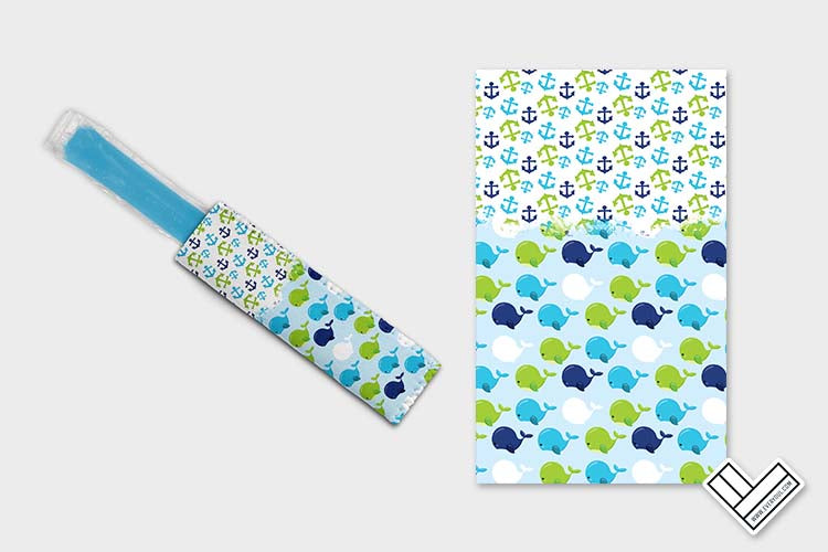 Nautical Baby Whale Blue 0602 Ice Pop Digital Sublimation Design Sweet Sublimation Designs