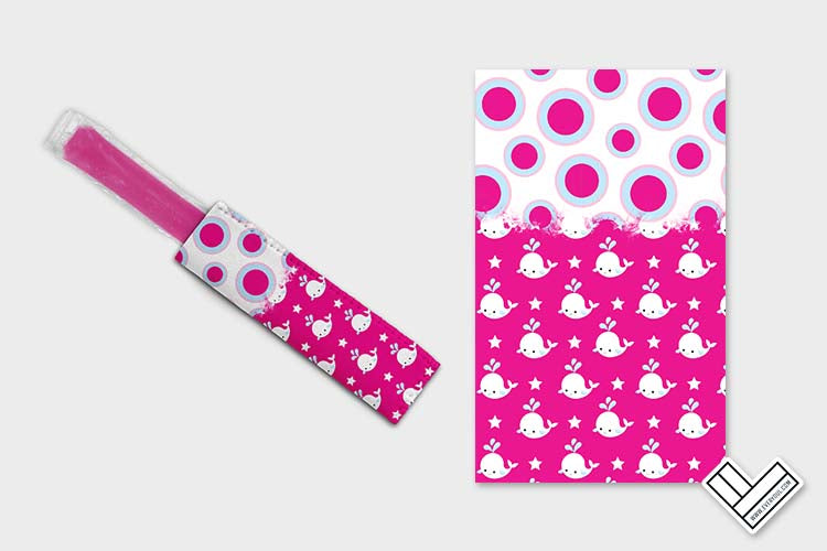 Nautical Baby Whale Pink 0504 Ice Pop Digital Sublimation Design Sweet Sublimation Designs