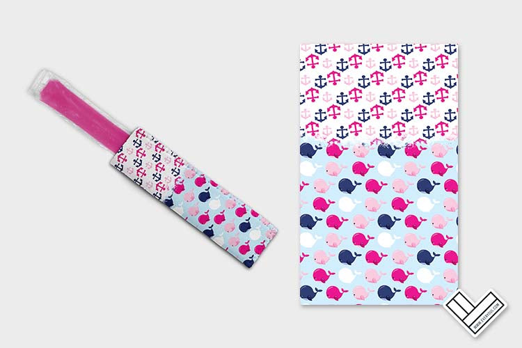 Nautical Baby Whale Pink 0602 Ice Pop Digital Sublimation Design Sweet Sublimation Designs