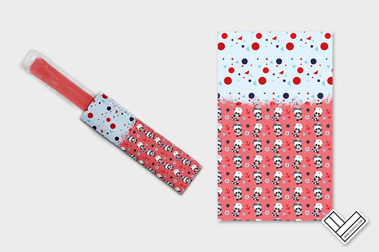 Nautical Panda 0704 Ice Pop Digital Sublimation Design Sweet Sublimation Designs