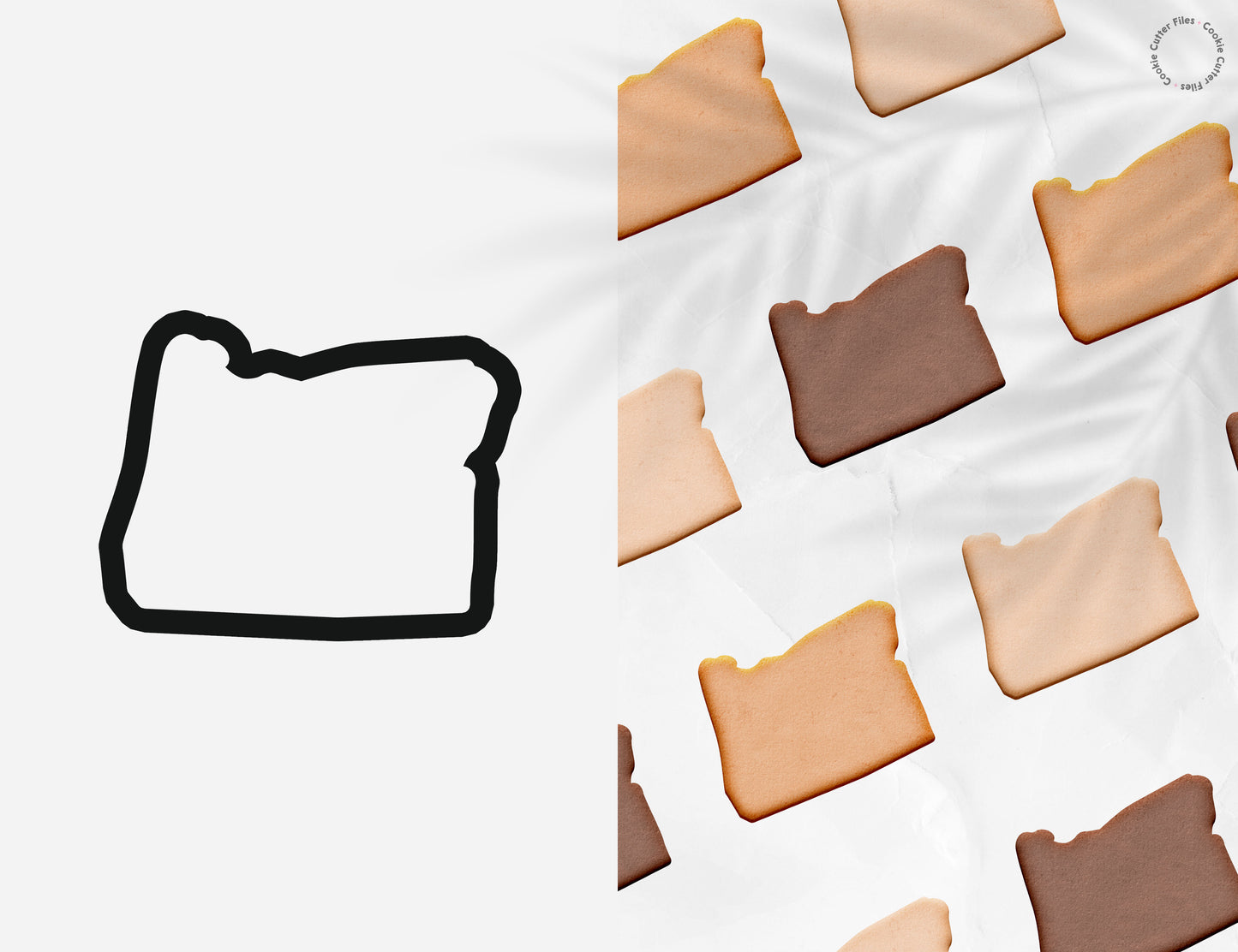 Oregon State Basic Cookie Cutter STL Files Cookie Cutter Files