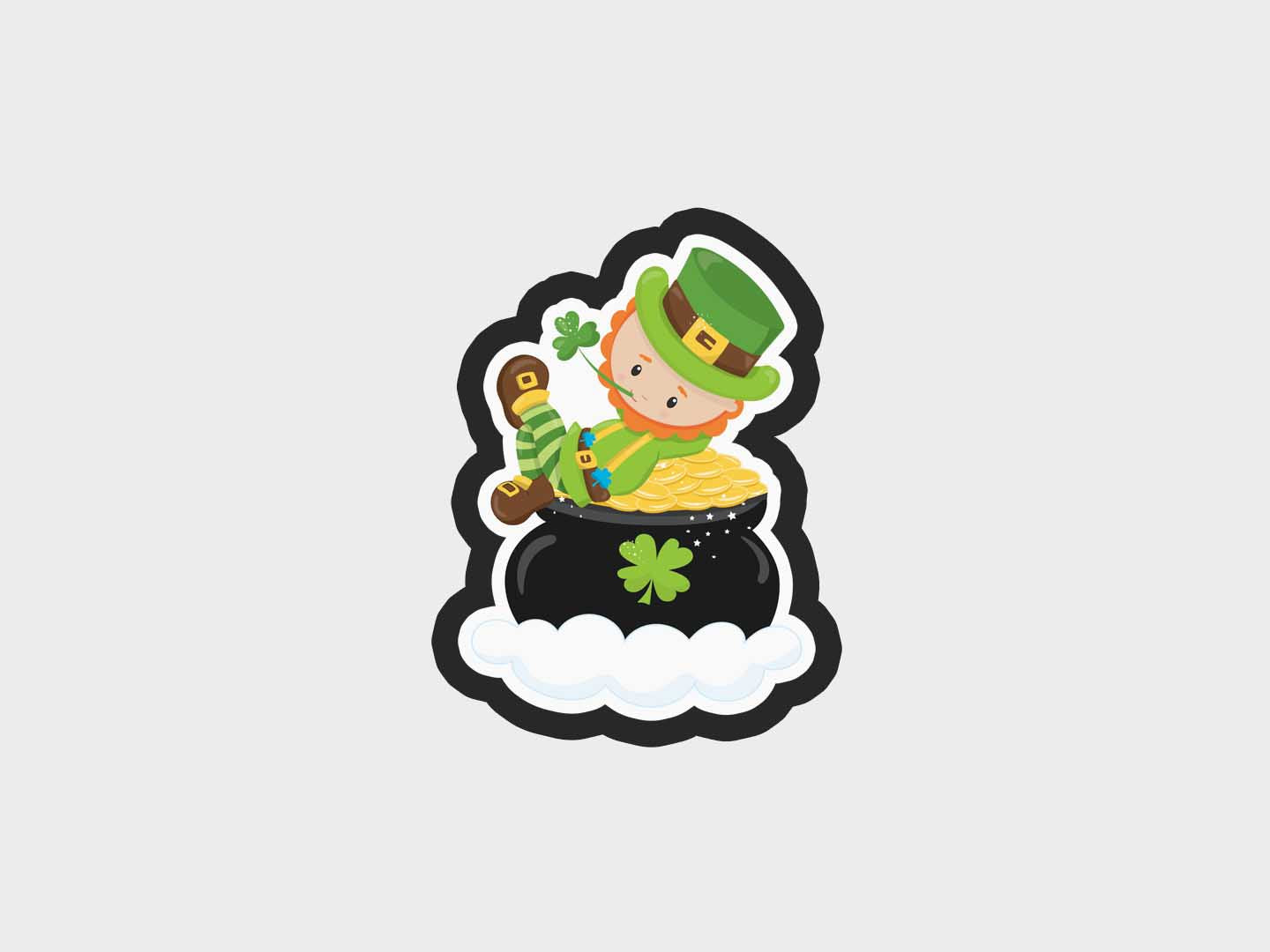 Pot Of Gold Leprechaun Lucky Charms Cookie Cutter STL Files Cookie Cutter Files