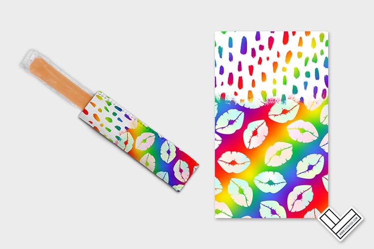 Pride Rainbow 0608 Ice Pop Digital Sublimation Design Sweet Sublimation Designs