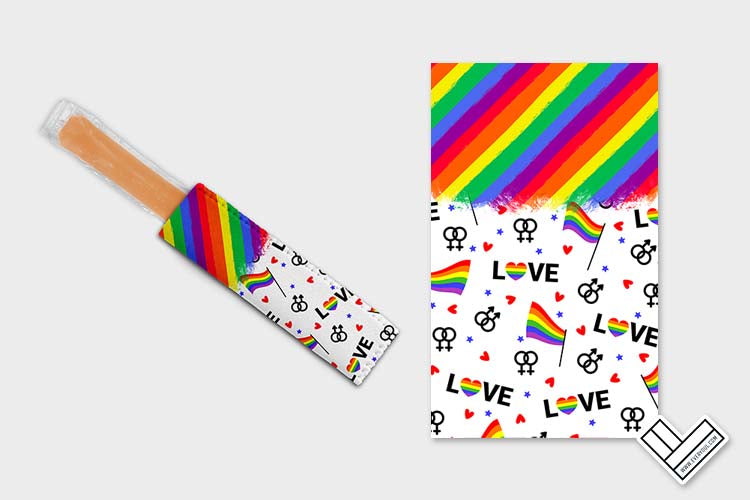 Pride Rainbow 0902 Ice Pop Digital Sublimation Design Sweet Sublimation Designs