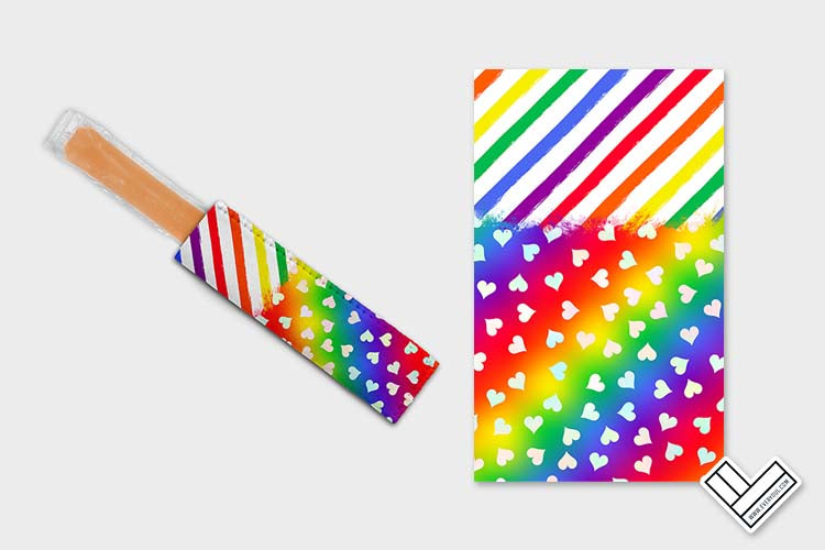 Pride Rainbow 1015 Ice Pop Digital Sublimation Design Sweet Sublimation Designs