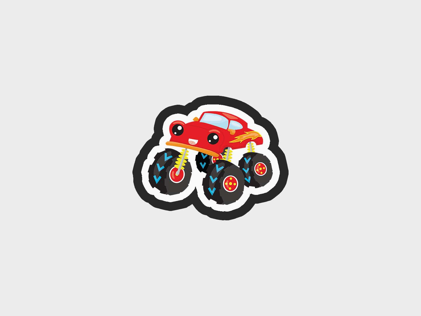 Red Truck Monster Trucks Cookie Cutter STL Files Cookie Cutter Files