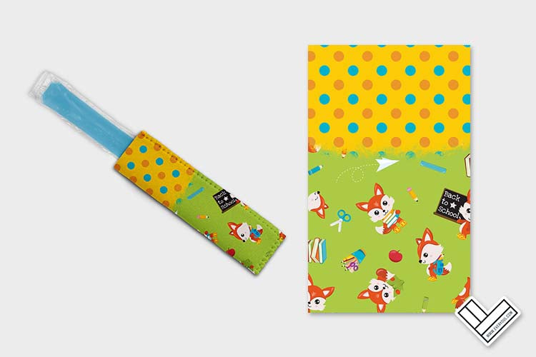 School Fox 0308 Ice Pop Digital Sublimation Design Sweet Sublimation Designs