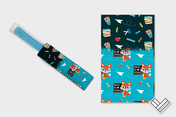 School Fox 1002 Ice Pop Digital Sublimation Design Sweet Sublimation Designs
