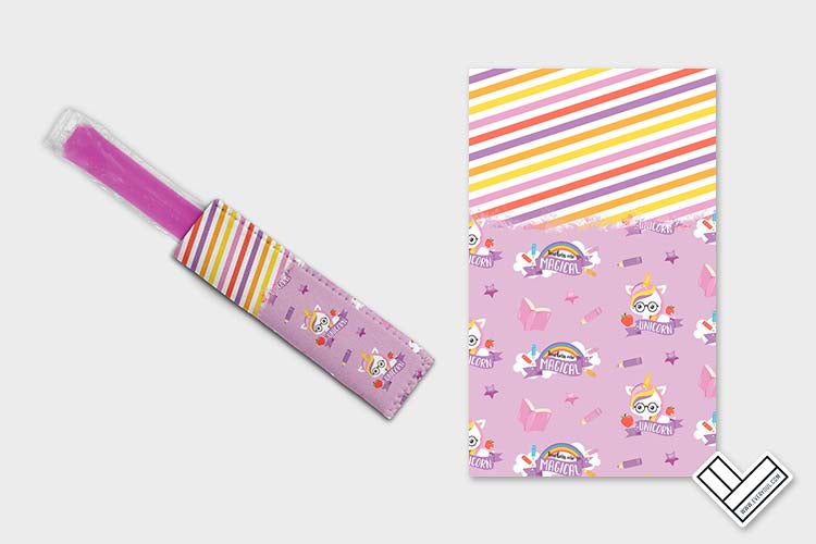 School Unicorn 0110 Ice Pop Digital Sublimation Design Sweet Sublimation Designs