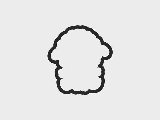 Sheep Holding Carrot Happy Easter Sheep Cookie Cutter STL Files Cookie Cutter Files