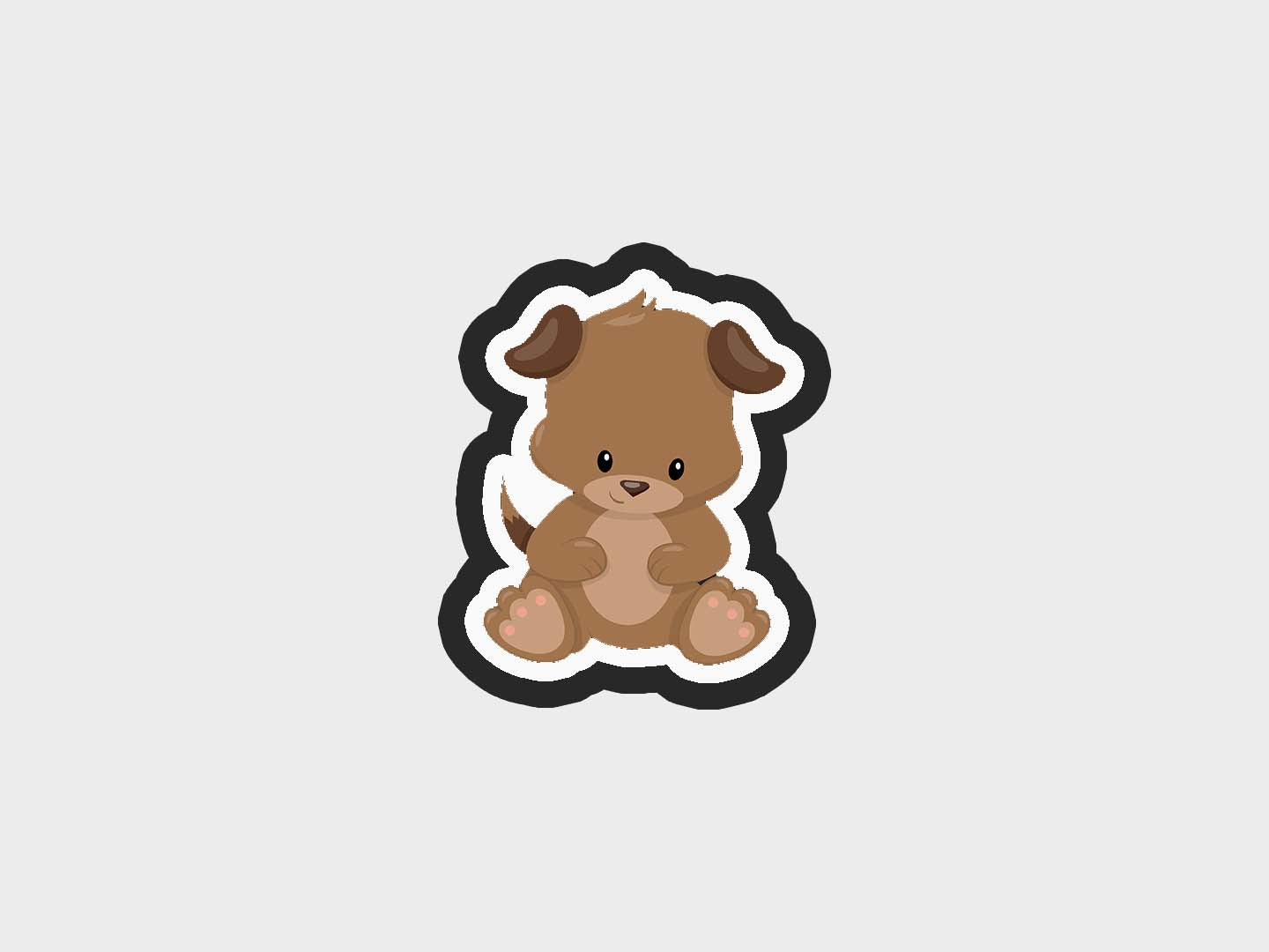 Sitting Up Full Puppy Dog Cookie Cutter STL Files Cookie Cutter Files