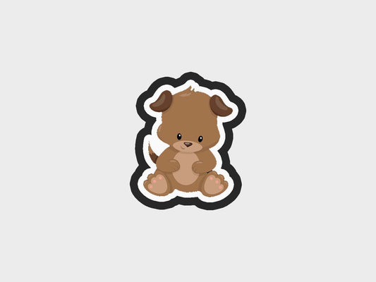 Sitting Up Full Puppy Dog Cookie Cutter STL Files Cookie Cutter Files
