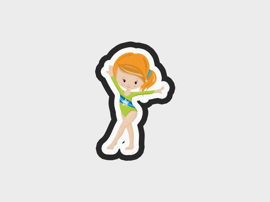 Stand Gymnast Girl Cookie Cutter STL Files Cookie Cutter Files