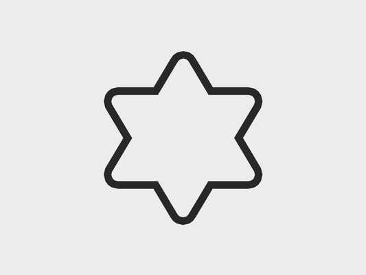 Star of David Hanukkah Cookie Cutter STL Files Cookie Cutter Files