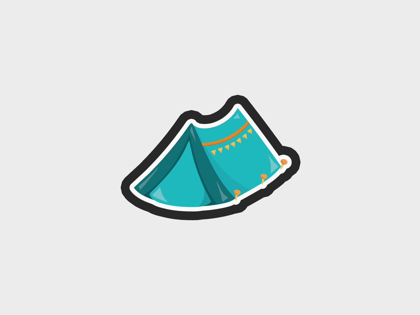 Tent Long Camping Kids Cookie Cutter STL Files Cookie Cutter Files