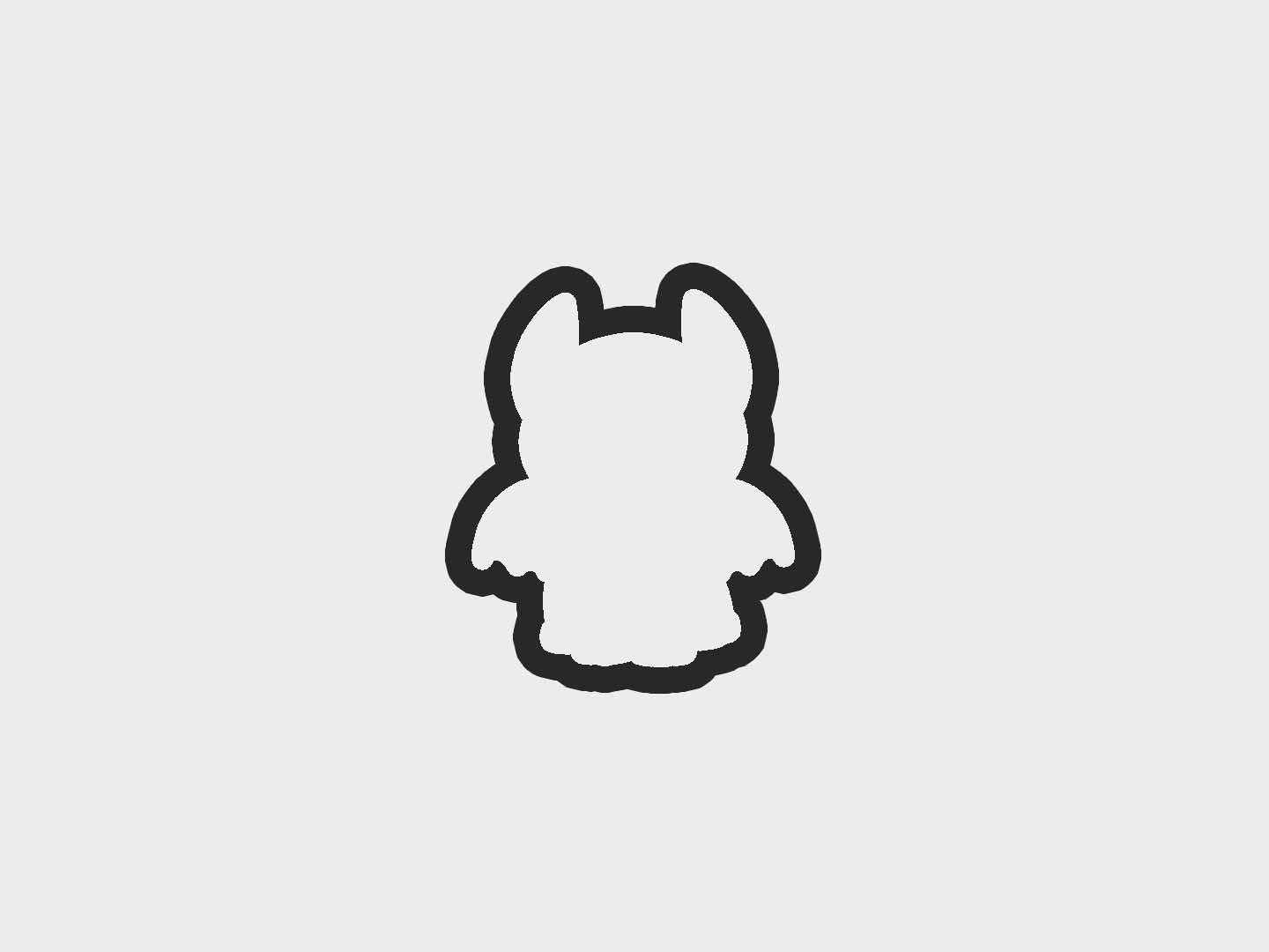 Black Teethless Dragon Inspired Cookie Cutter STL Files Cookie Cutter Files