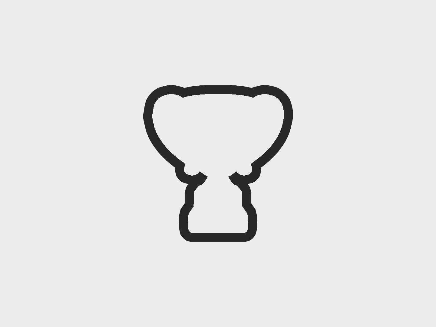 Trophy Super Bowl Party Cookie Cutter STL Files Cookie Cutter Files