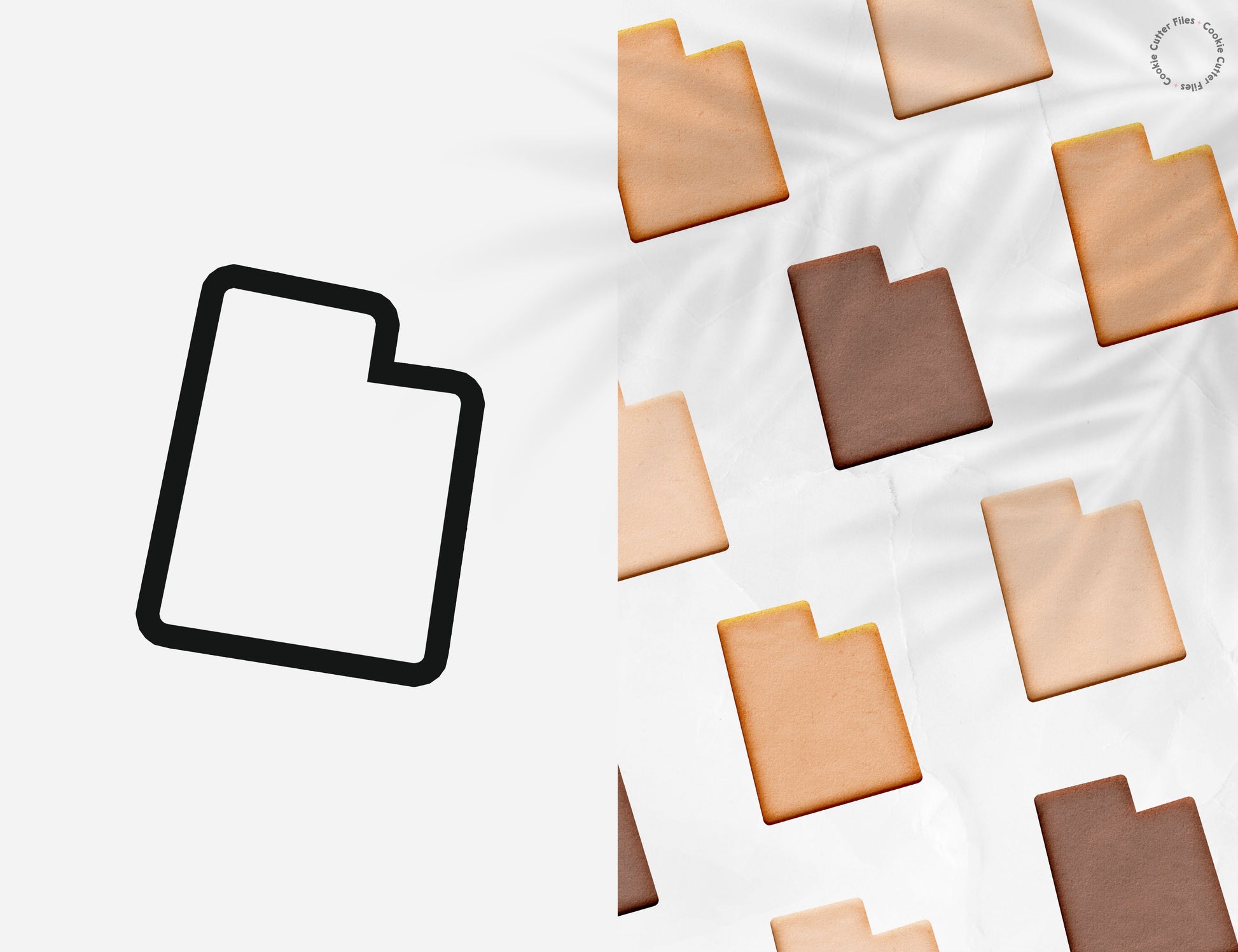Utah State Basic Cookie Cutter STL Files Cookie Cutter Files