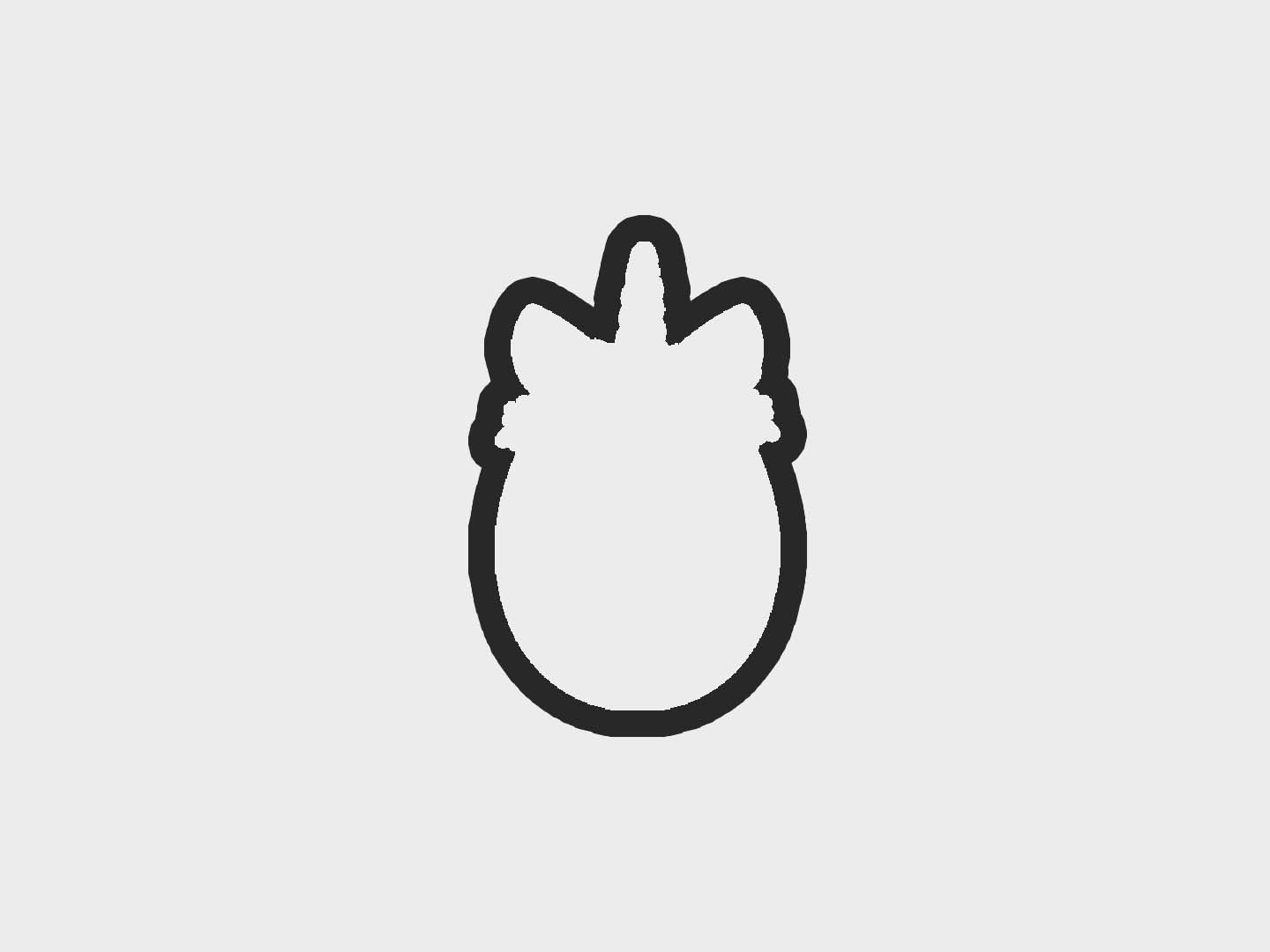 Unicorn Easter Egg Critters Cookie Cutter STL Files Cookie Cutter Files