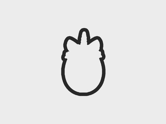 Unicorn Easter Egg Critters Cookie Cutter STL Files Cookie Cutter Files