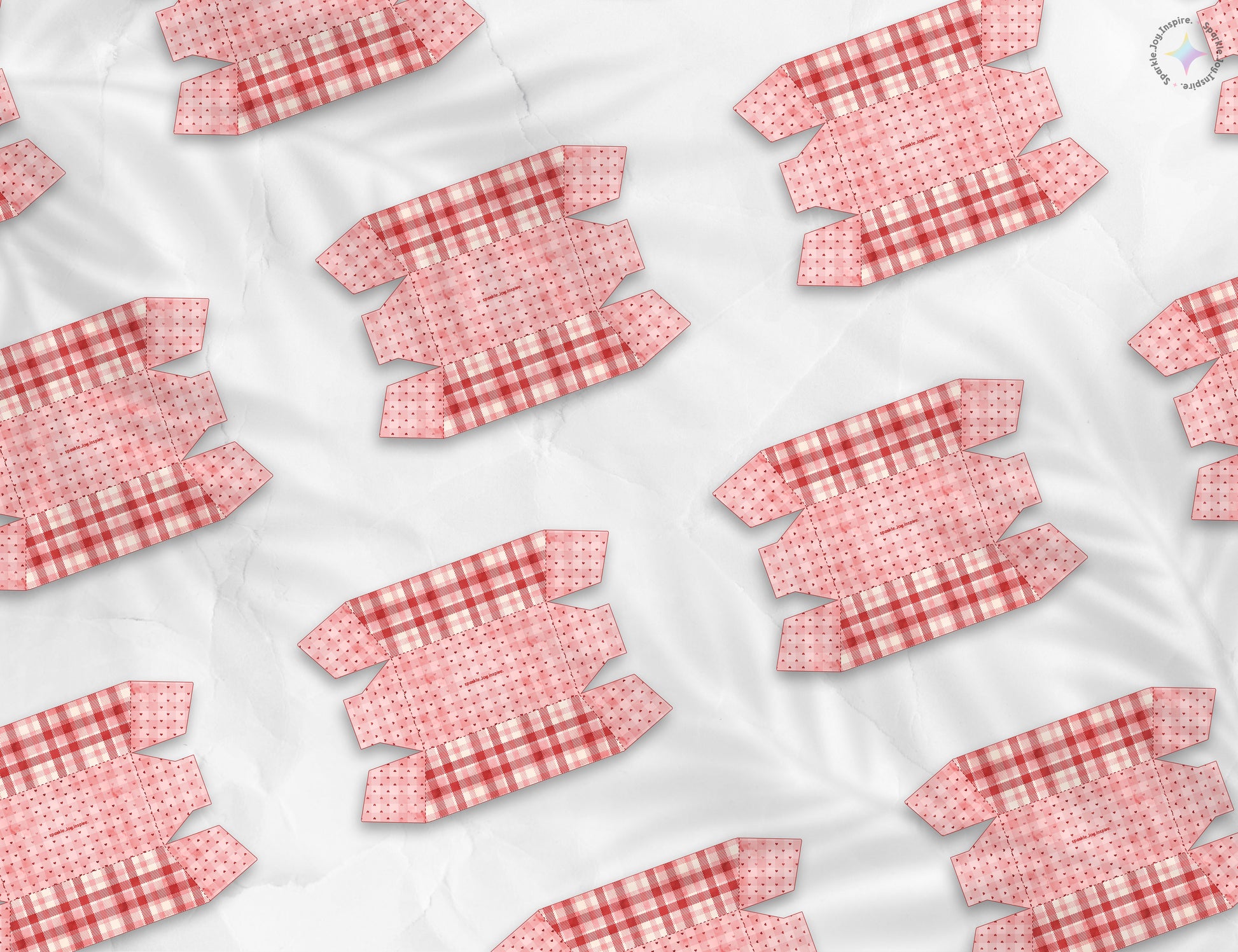 Valentine Flannel Snack Box Paper Craft Printable Paper Crafts