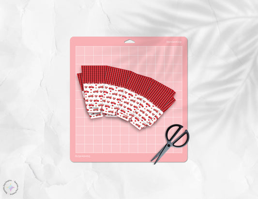 Valentine Trucks Popcorn Box Paper Craft Printable Paper Crafts